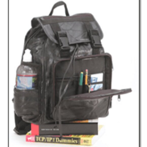Genuine Leather Backpack,ADDTO YOUR SURVIVAL KIT! - Picture 4 of 4